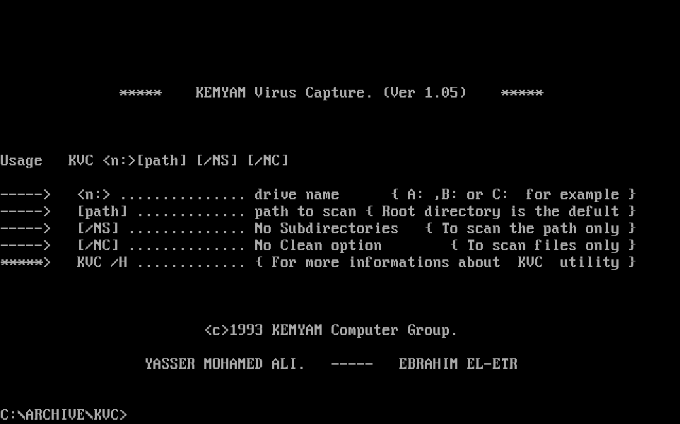 Screenshot of KVC - Kemyam Virus Capture