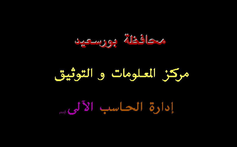 Screenshot of Port Said IT Department